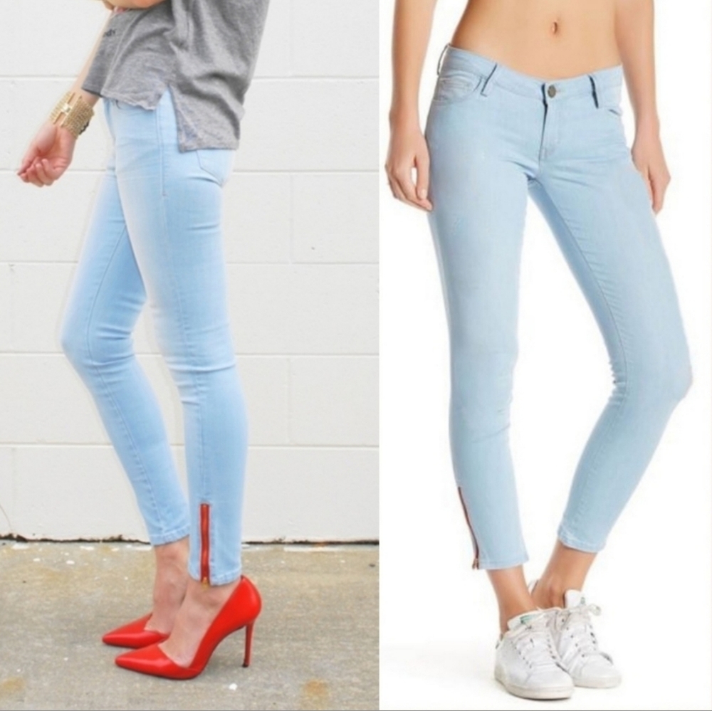 Etienne Marcel Side Zip Skinny Jean Grey‎ size 28